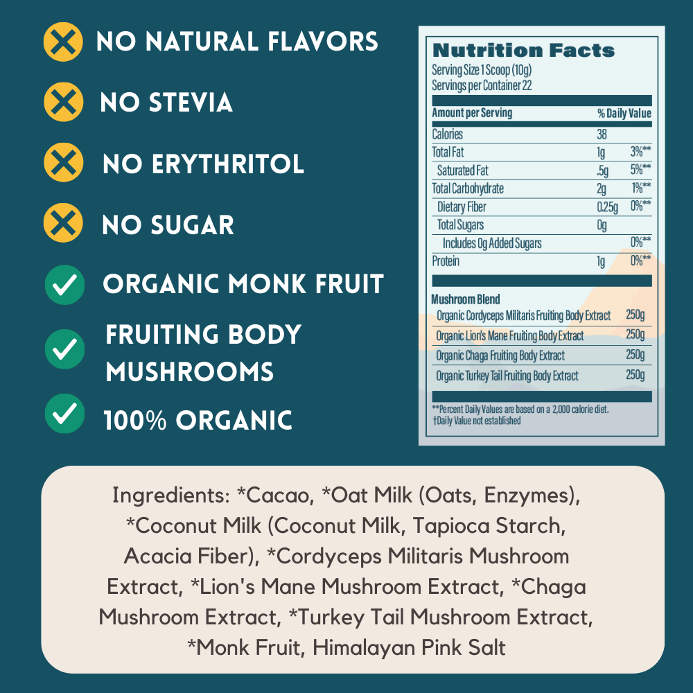 Organic Cacao + Morning Mushrooms